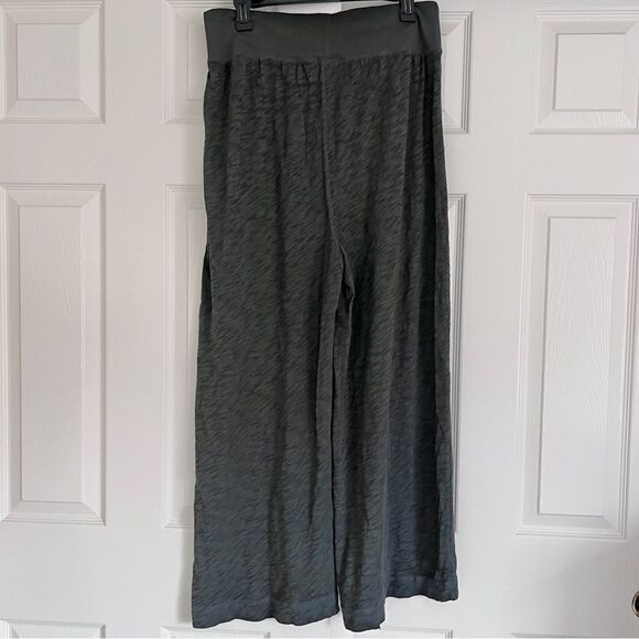 ATM Anthony Thomas Melillo Sublime Slub Jersey Wide Leg Pants in Coal Large NWT - Picture 3 of 6